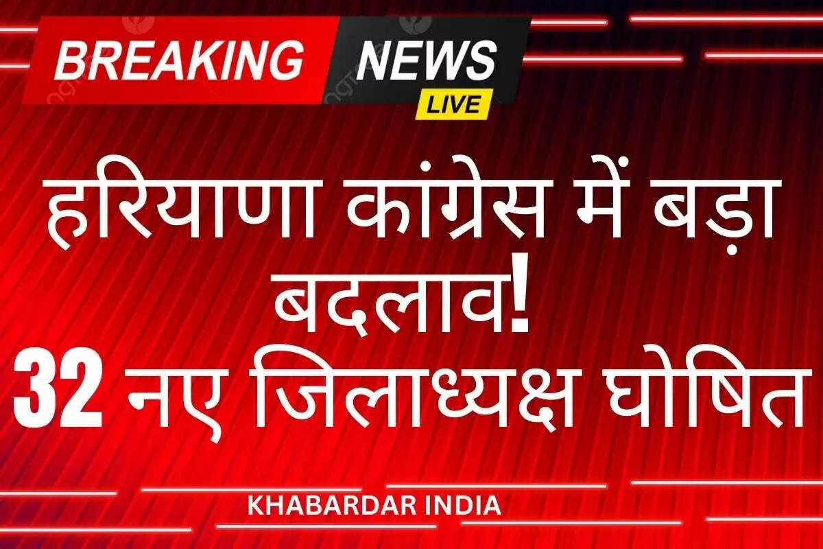 Haryana congress 2025 district president 